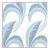 Schumacher x Neisha Crosland Banana Leaf Wallpaper in China Blue For Sale