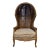 French Style Hooded Cane Balloon Chair For Sale