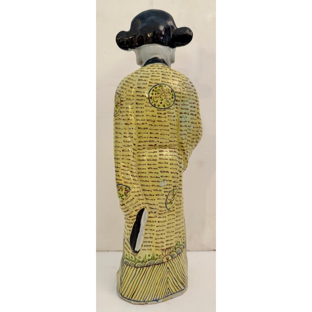 Chinese Early 20th Century Chinese Porcelain Figurine For Sale - Image 3 of 8