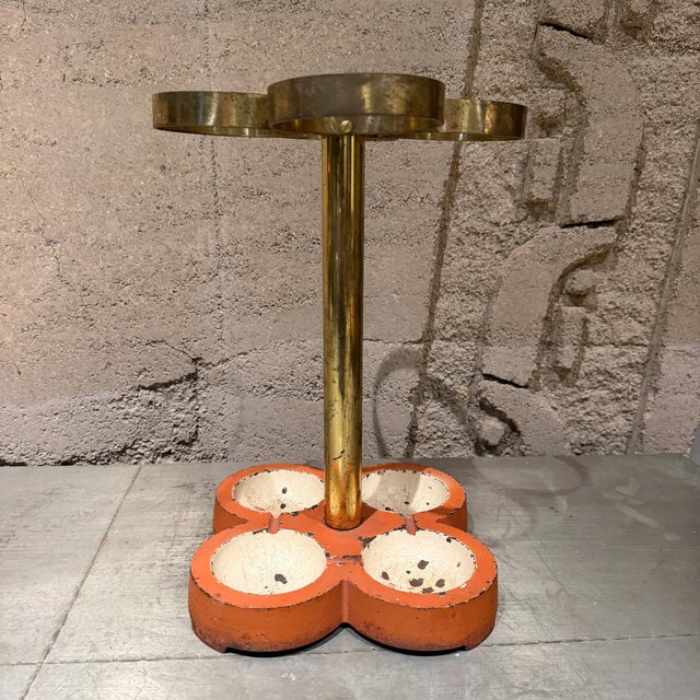 1960s Bauhaus Umbrella Stand Style of Hermès Paris Mid-Century Modern Europe For Sale - Image 9 of 17