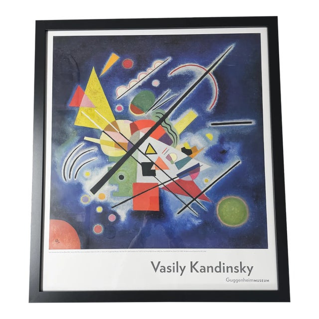 Wassily Kandinsky Blue Painting Guggenheim Museum Poster For Sale