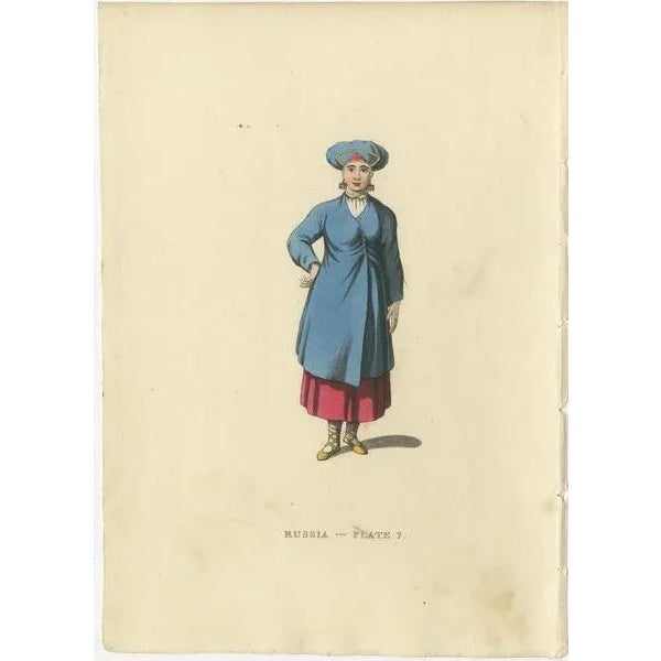 William Alexander, Traditional Attires of Finnish, Estonian and Angria Women in Former Russia, 1814, Paper, Set of 3 For Sale - Image 4 of 6