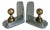 1990s Pair of Sarsaparilla Art Deco Revival Baseball Bookends For Sale