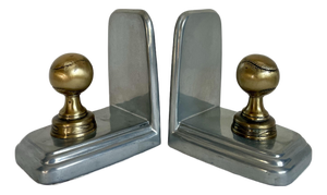 1990s Pair of Sarsaparilla Art Deco Revival Baseball Bookends