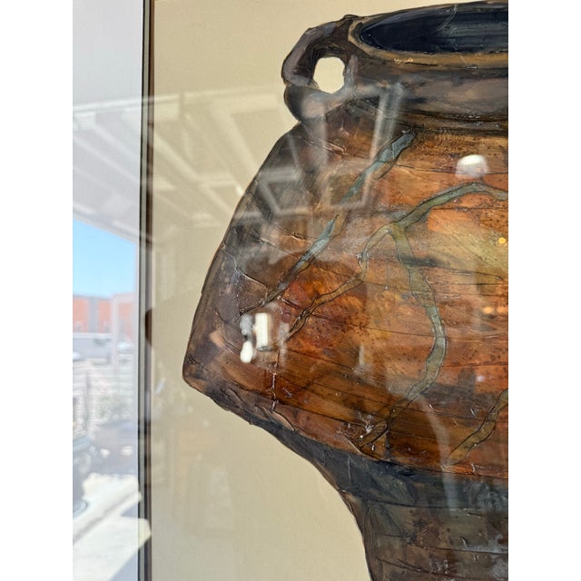 Vintage "Contemporary Pot a " Oil on Board Painting by George Caso – Framed For Sale - Image 10 of 12