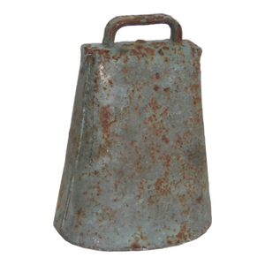 American Primitive Rustic Metal Large Cow Bull Bell 4543b