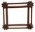 A tramp art frame, hand-crafted in the classic American folk-art tradition and dating to the Depression era (c. 1930s)....