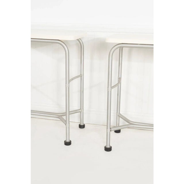 Warren McArthur Pair of Console Tables 1933 For Sale - Image 9 of 15