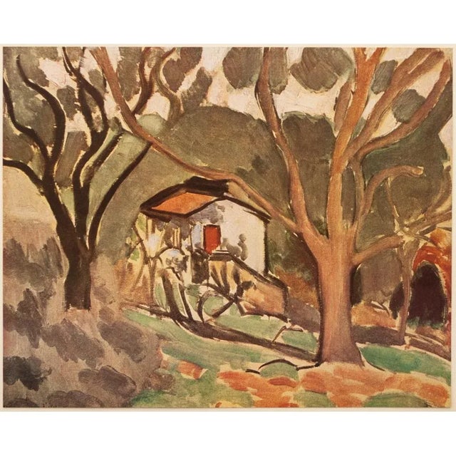 Olive 1940s Henri Matisse "Southern Landscape", First Edition Swiss Lithograph For Sale - Image 8 of 8