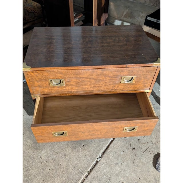 Vintage Drexel Brigade Collection Campaign Chest of Drawers For Sale - Image 10 of 10