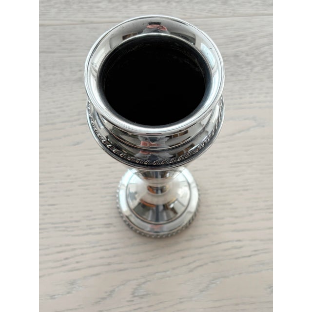 International Silver Vintage Traditional Silver Plated Trumpet Vase - 8.5" For Sale - Image 4 of 9