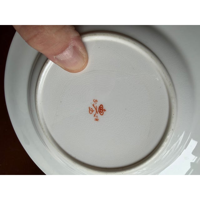 A Super Fine Set of 6 Royal Crown Derby Imari Pattern Dessert Plates by Stevenson & Hancock, Circa 1860's For Sale - Image 17 of 17