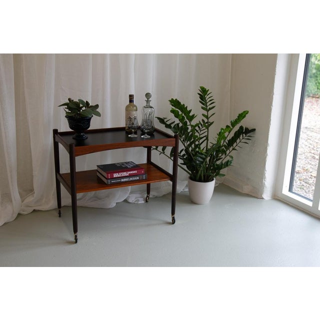 Danish Modern Rosewood Serving Trolley, 1960s For Sale - Image 15 of 18
