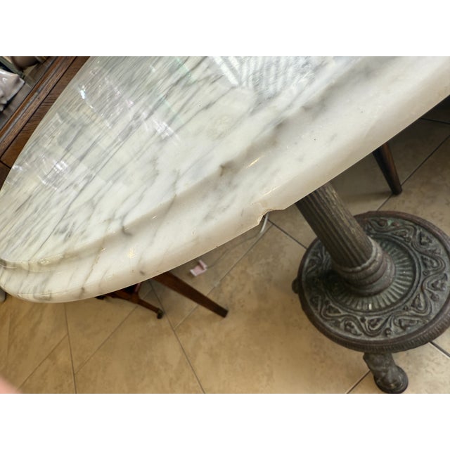 Late 19th Century Late 19th Century Cast Iron French Cafe Table For Sale - Image 5 of 13