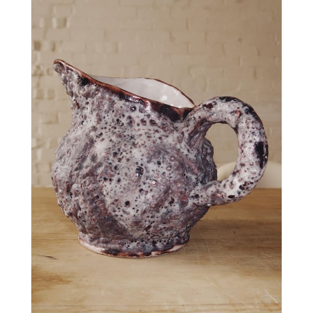 1970s c.a.s. Vietri Fat Lava Ceramic Mug and Pitcher Set, 12 Pieces For Sale - Image 13 of 18