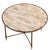 Traditional French Directoire Style Brass Coffee or End Table Having a Tessellated Onyx Top C 1950. For Sale - Image 3 of 4