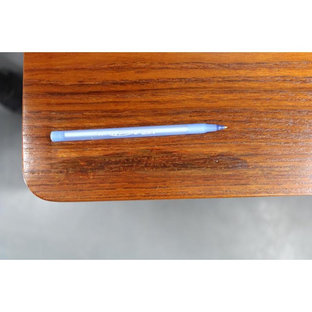 Mid-Century Modern Danish Teak Writing Desk with Oak Legs, 1960s For Sale - Image 9 of 18
