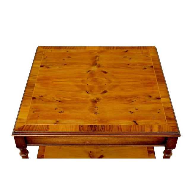 Burr Yew Side Tables, 1980, Set of 2 For Sale - Image 6 of 8