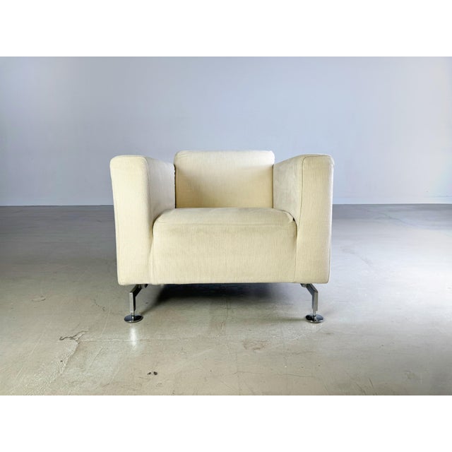 Light Beige Serge Model Armchair in Fabric For Sale - Image 9 of 9