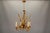 Mid-Century Hollywood Regency Chandelier with Cattail Motifs, 1950s For Sale - Image 9 of 18