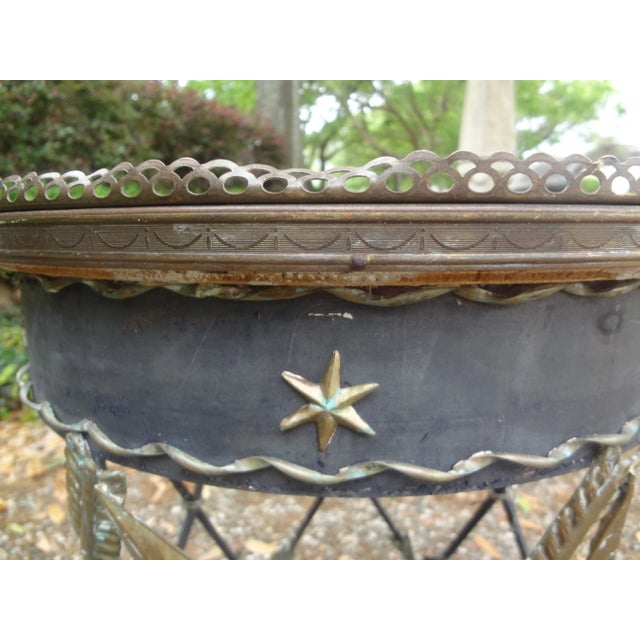 Italian Neoclassical Style Iron and Tole Table With Arrows For Sale In Houston - Image 6 of 13