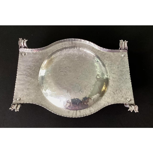 1950s Rodney Kent #440 Hammered Aluminum Casserole For Sale - Image 6 of 10