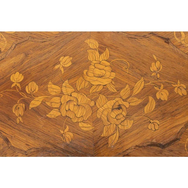 Louis XV Style Kingwood Marquetry Coffee Table For Sale - Image 4 of 6