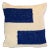 Contemporary Casa Cubista Navy Blue Maze Pillow For Sale