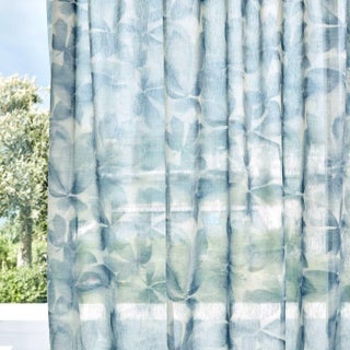 Harlequin Grounded Sheer Fabric in Celestial For Sale