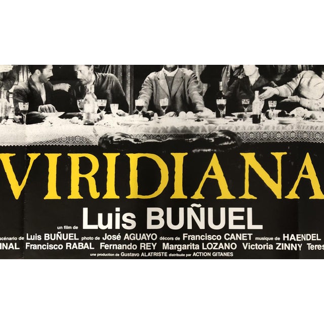 Vintage French Viridiana Poster by Luis Buñuel, 1961 For Sale - Image 4 of 15