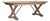 19th Century France Antique White Wood Dining Table For Sale