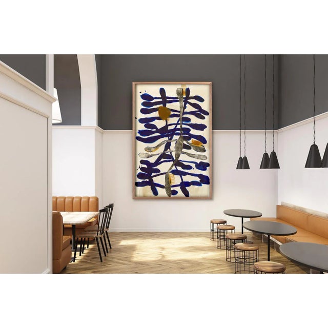 DESCRIPTION: Marie by ZBC House, Unframed Art Print Cruz incorporates deep-colored pools of ink accumulate into vessel-...