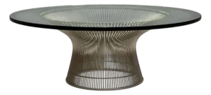 Warren Platner, Steel, Glass, Coffee Table, United States, 21st C.