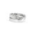 Cartier Ladies Cartier Paris Nouvelle Vague 18k White Gold Diamond Crossover Band Ring, Size 6 For Sale - Image 4 of 9