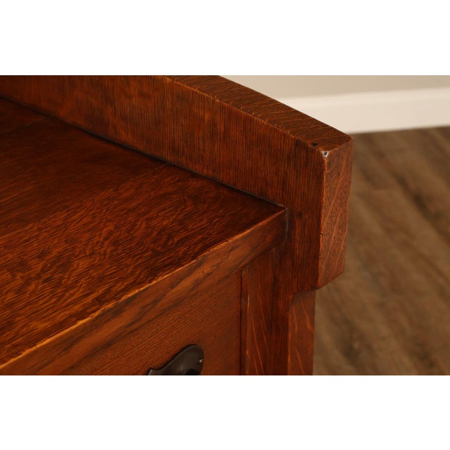 Early Gustav Stickley Arts And Crafts Oak Sideboard Buffet For Sale - Image 12 of 18