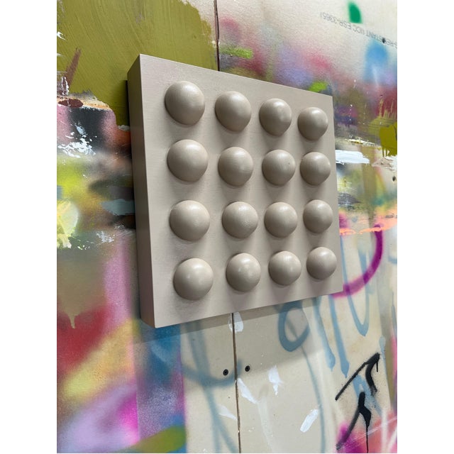 Mirtha Moreno Acrylic Painting on Panel titled “White Chocolate III” 12 x 12 2024 For Sale - Image 11 of 12