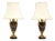 Antique French Marble and Gilt Bronze Lamps, 1890s, Set of 2 For Sale