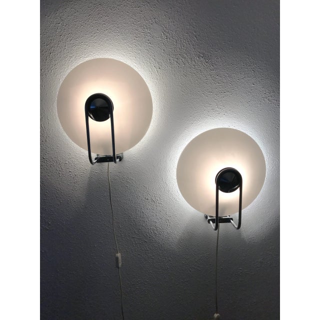 Swedish Acrylic and Chrome Wall Sconces by Nafa, 1970s, Set of 2 For Sale - Image 10 of 10