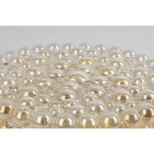 Large Amber Bubble Glass Wall Lights from Glashütte Limburg, Germany, 1970s For Sale - Image 4 of 13