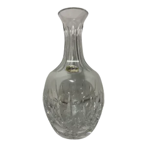 20th C Cut Crystal Carafe by Atlantis for Block