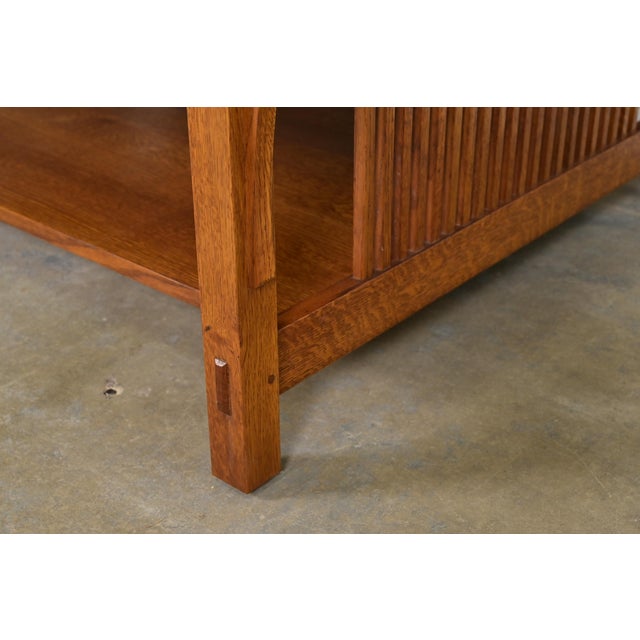Stickley Mission Oak Arts & Crafts Spindle Coffee Table For Sale - Image 10 of 12