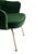 Knoll Saarinen Executive Arm Chairs in Emerald Velvet, 24k Gold Edition For Sale - Image 4 of 8