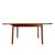 1980s Danish Modern Solid Teak Dining Table W/ Leaf, Oval Extension Table For Sale - Image 4 of 16