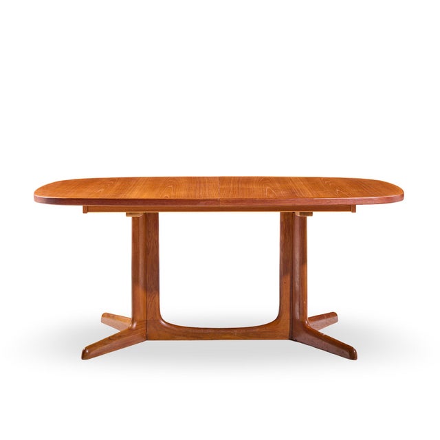 Wood Gudme Møbelfabrik Mid Century Danish Teak Expanding Dining Table With 2 Leaves For Sale - Image 7 of 14