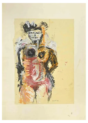 Sergio Barletta, Matador, Mixed Media Painting, 1989