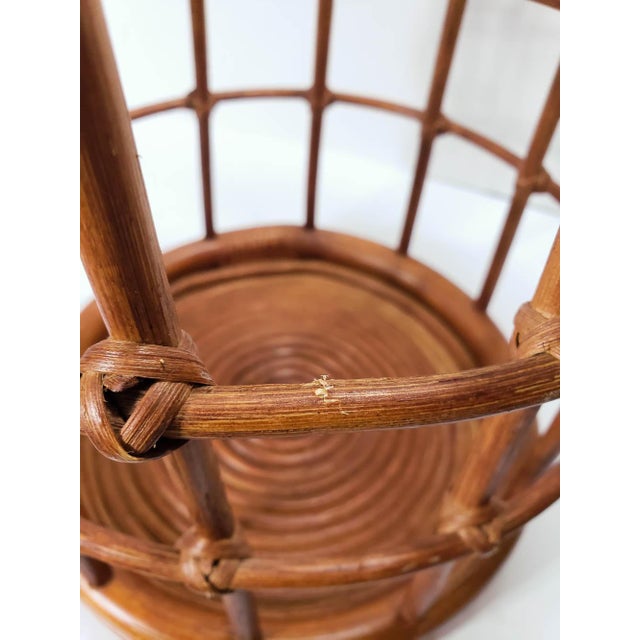 Vintage Wicker Rattan Umbrella Stand Holder Chairish