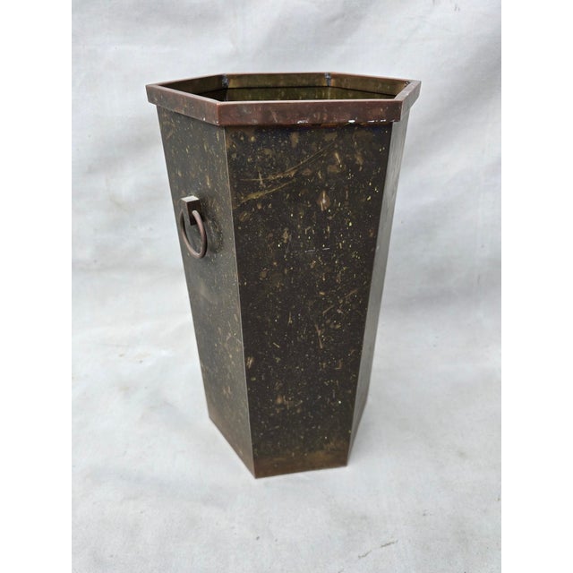 1950s Frederick Cooper Copper Umbrella Stand For Sale In Los Angeles - Image 6 of 9