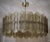 Brown Mid-Century Chandelier in Murano Art Glass and Brass, 2000 For Sale - Image 8 of 9