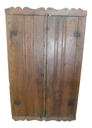 Antique Southwestern Santa Fe Rustic Corner Cabinet