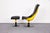 Mid-Century Modern Set of Mid-Century Space Age Lounge Chair and Ottoman in Leather and Fiberglass attributed to Hungarian Applied Arts Company, 1970s For Sale - Image 3 of 18